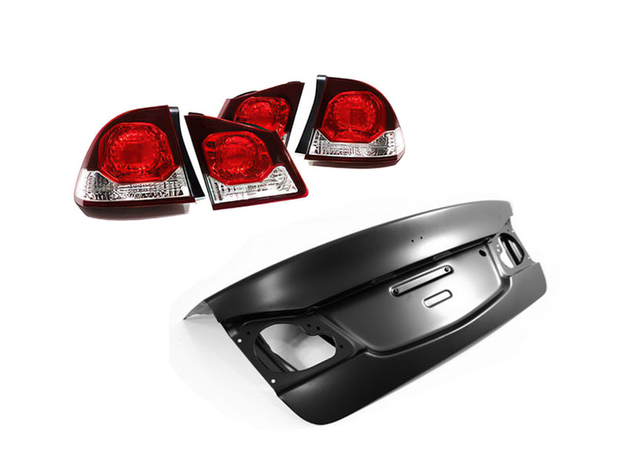 06-11 Honda Civic JDM Rear End Tail Light + Trunk Conversion Kit