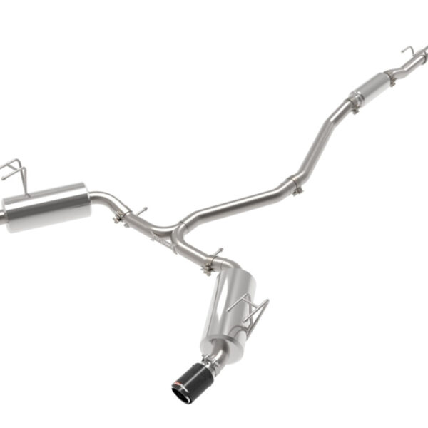 aFe Takeda 2.5in 304 SS Cat-Back Exhaust System w/CF Tips 2022+ Honda Civic L4-1.5L (t)