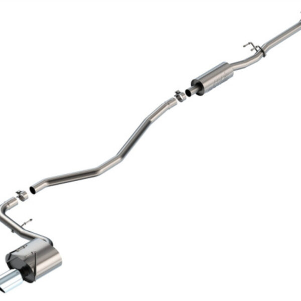 Borla 22-24 Honda Civic Sport 2.25in S-Type Cat Back 4in Tip - Bright Chrome