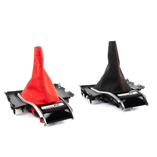 Hybrid Racing 16-21 Honda Civic Alcantara Shift Boot 10th Civic Red Black