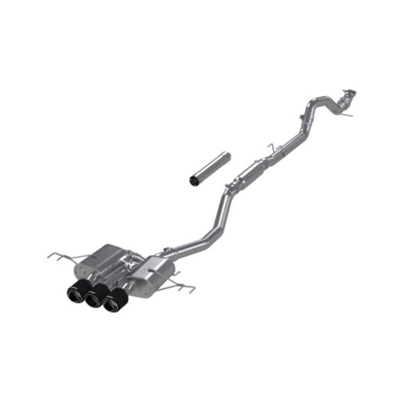 MBRP 23-24 Honda Civic Type R 2.0L T304 SS 3in Cat-Back Exhaust Triple Center Outlet w/ Carbon Tips