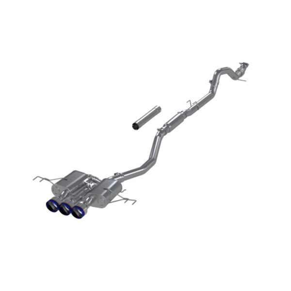 MBRP 23-24 Honda Civic Type R 2.0L T304 SS 3in Cat-Back Exhaust Triple Center Outlet w/ Burnt Tips