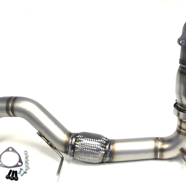 RV6 Catted Downpipe & Front Pipe Combo for 16-21 Civic Si & Base