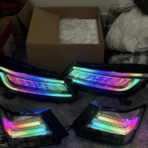 Customized RGBW Head and Tail lights for 8th Gen Accord Sedan